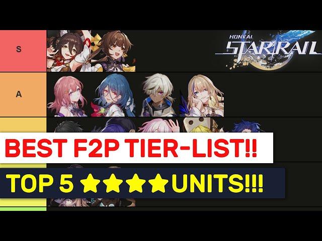 BEST F2P Units In Honkai: Star Rail!! NEW  Tier-List & Top 5 Picks!!