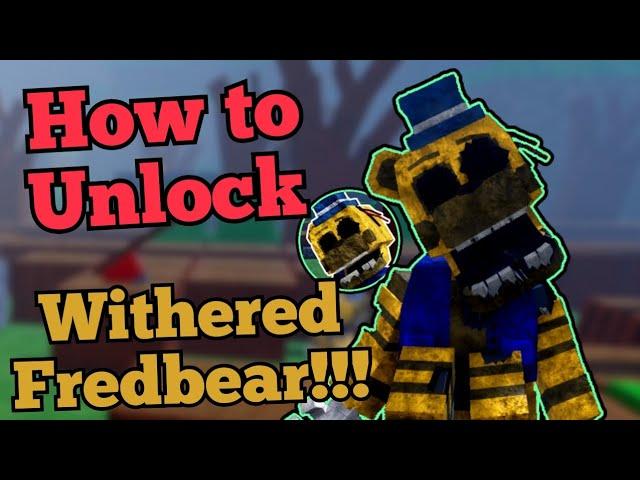 How to Unlock Withered Fredbear!!! | Return to Animatronica | Roblox