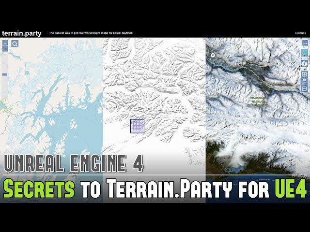 UE4: Secrets to Generating FREE Real-World Heightmaps from Terrain Party for UE4