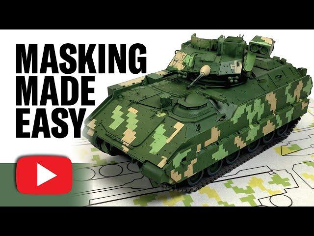 DIGITAL CAMOUFLAGE - Complete How to guide - M2A2 Bradley - Magic Factory 1/35 - paint mask set 