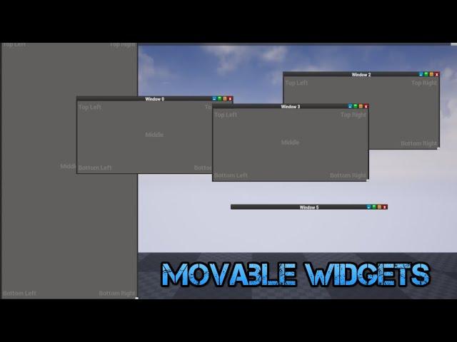 UE4 - How to make movable Widgets?