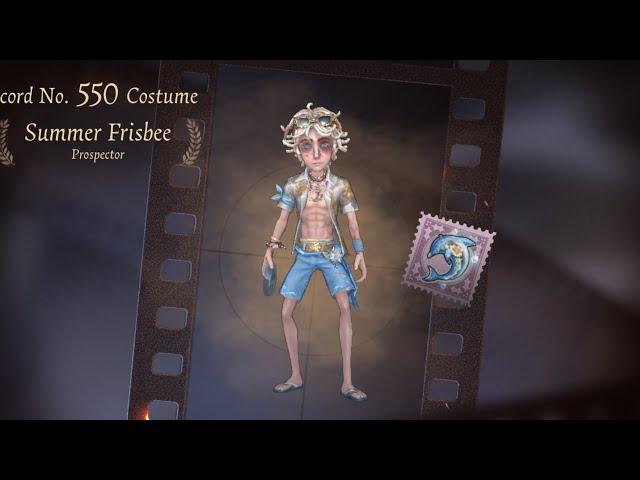 Identity V | Prospector’s  New Summer S Tier Skin “Summer Frisbee” Is So Hot!!