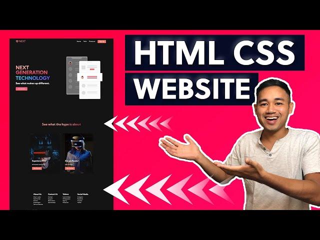 HTML CSS and Javascript Website Design Tutorial - Beginner Project Fully Responsive