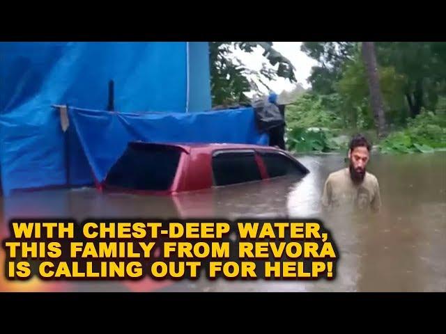 With Chest-Deep Water, This Family From Revora Is Calling Out For Help