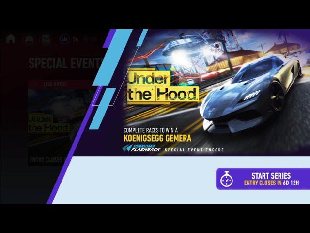 NFS No Limits - Event UNDER THE HOOD Koenigsegg Gemera