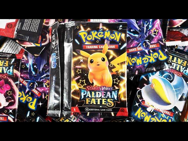 Opening 100x Paldean Fates Booster Packs