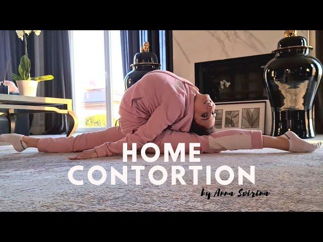 Stretching and flexibility. Contortionist Anna Svirina