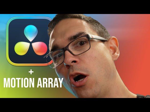 Using Motion Array + Davinci Resolve