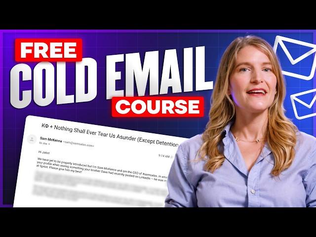 Complete COLD EMAIL COURSE And It's 100% FREE