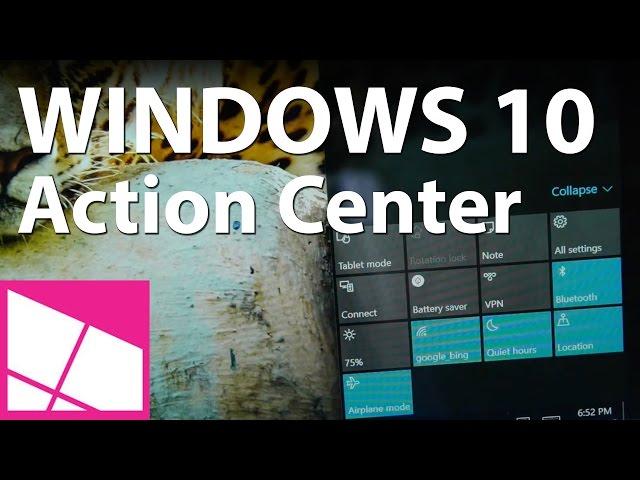 Windows 10 Review: Action Center