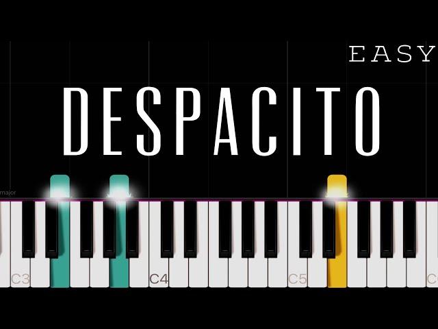 Luis Fonsi - Despacito ft. Daddy Yankee | EASY Piano Tutorial