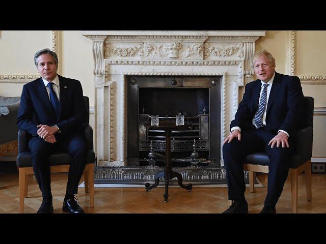 Boris Johnson meets US Secretary of State Antony Blinken at Downing Street