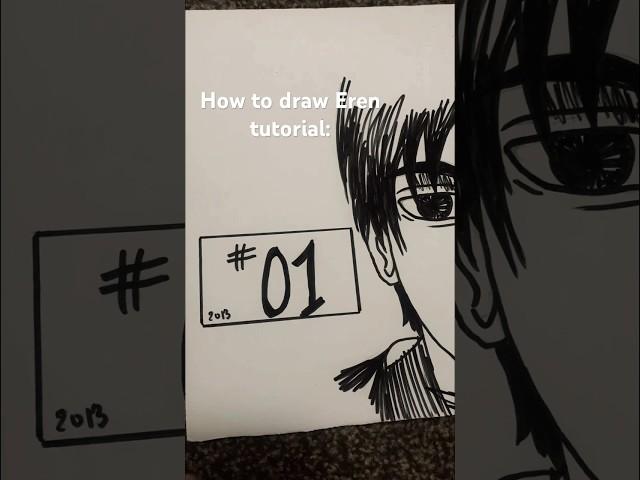 How to draw Eren. For long videos com to my channel.  #drawing #eren #attackontitandrawing #erenedit