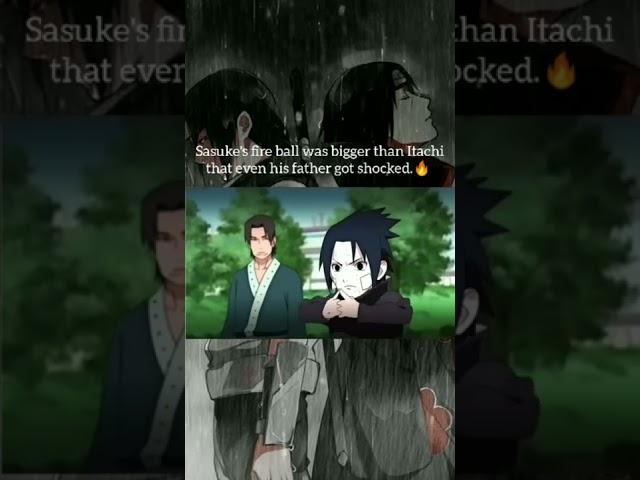 Itachi's FireBall VS Sasuke's FireBall Jutsu