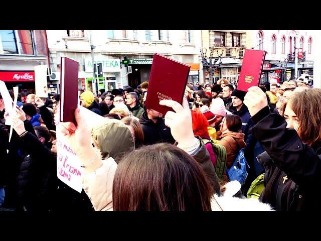 Info - U Jagodini održan skup podrške studentskim protestima (TV KCN 27.12.2024)