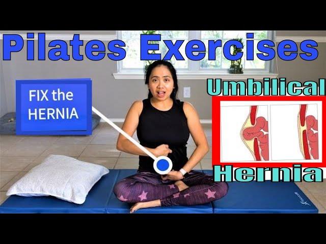 Fix Umbilical Hernia: Protruding Belly Button: Mat Pilates Workout at Home