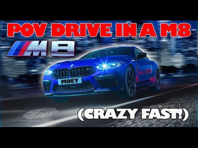 BMW M8 Competition Night time drive POV