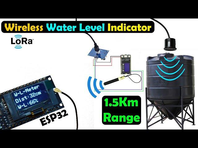 Wireless Water Level Indicator using LoRa and ESP32 | TTGO LoRa32