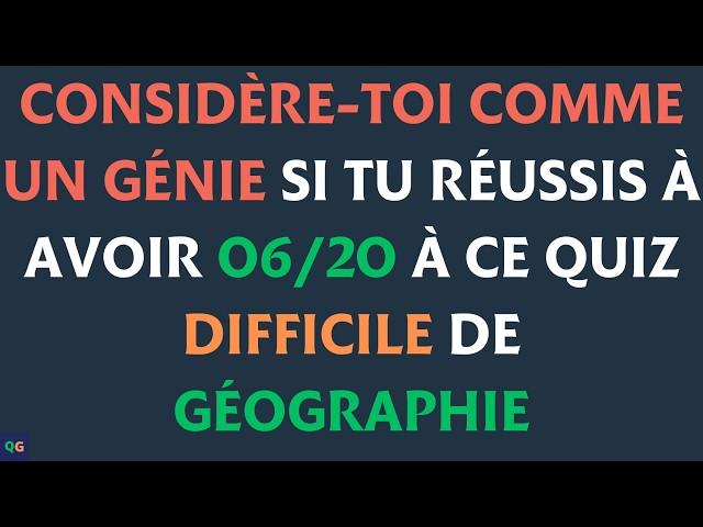 Es-tu un Voyageur ? Test Difficile de Géographie