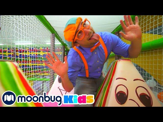 Blippi Visits The Play Place Indoor Playground! | Learning With Blippi | Educational Videos For Kids