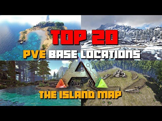 ARK: The Island | TOP 20 BEST PVE Base Locations