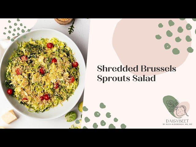 Shredded Brussels Sprouts Salad Recipe | Daisybeet