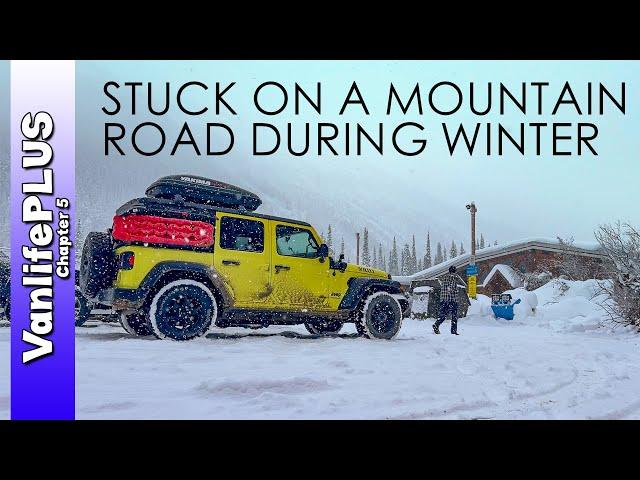 Canadian Winter Stuck on a Mountain Road...