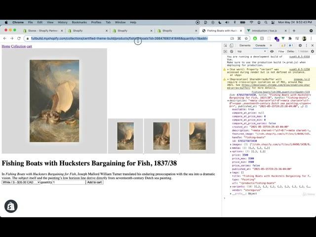 Advanced Shopify Theme Development - Adding to Cart with Vue js
