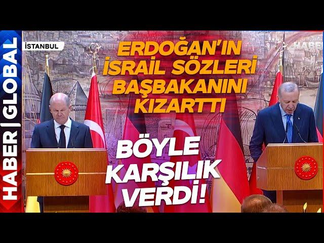 Erdoğan'ın İsrail Sözleri Alman Başbakanı Kızarttı! Sözü Alır Almaz Erdoğan'a Karşılık Verdi