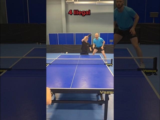 Which Double Shot Is Illegal? Explanations #pingpong #tabletennis