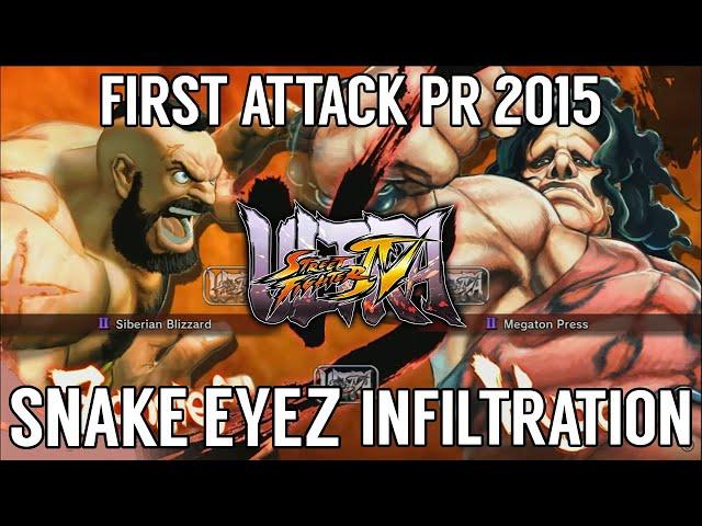 Ultra Street Fighter 4 Grand Final - Snake Eyez vs Infiltration @ First Attack PR 2015 Tournament