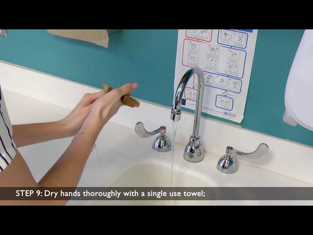 Hand-washing Steps Using the WHO Technique