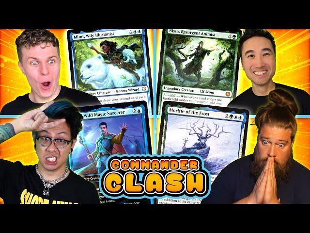 Simic Burn vs Mono-G Storm vs Mono-U Sacrifice vs Mono-U Elves | Commander Clash S17 E5