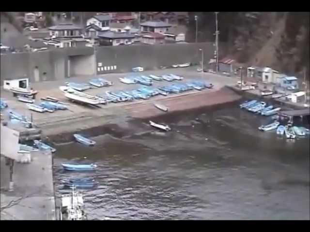 TSUNAMI 3.11,2011両石町津波映像 in English. Ryoishi town,Kamaishi City, Iwate pref Japan