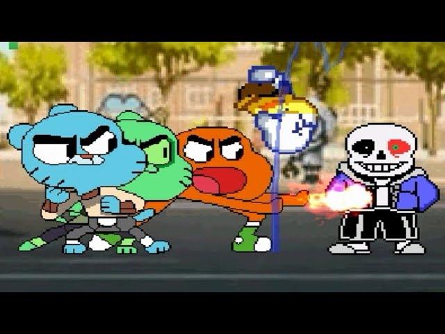 Funny mugen Gumball Team vs. MUGEN Characters | FUNNY GAMING