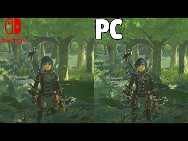 The Legend of Zelda Breath of the Wild  Native Resolution vs 4K Resolution (Yuzu Ryujinx) RX 6700 XT