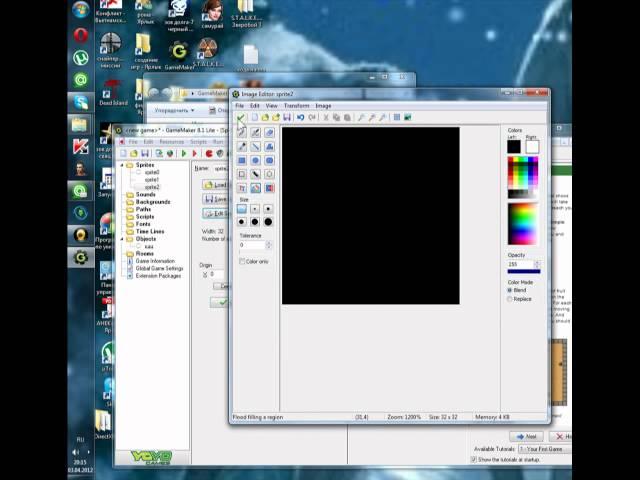 как создать игру в программе game maker.Кулиев Роман