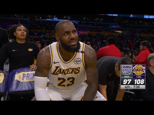 LeBron goes OFF on Rui for not passing to him after scoring 16pts in 3mins vs Kings 