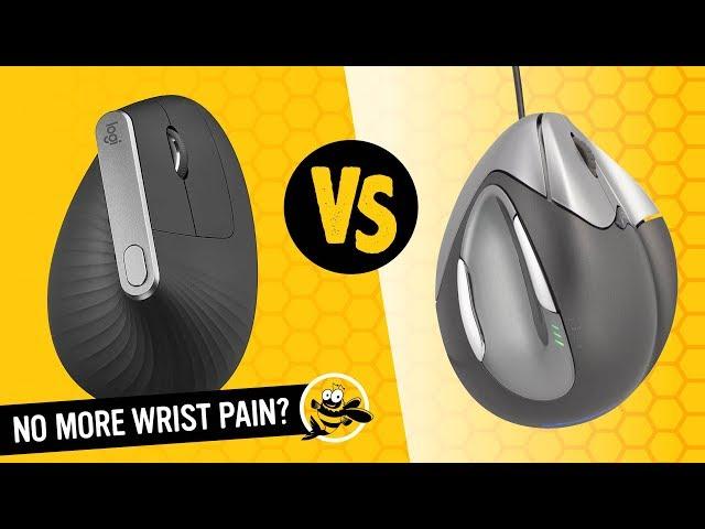 Logitech MX Vertical Mouse vs. Evoluent VM4R Vertical Mouse