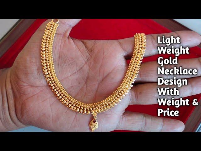 Simple Gold necklace design 2022//Sai Jewellers SJ