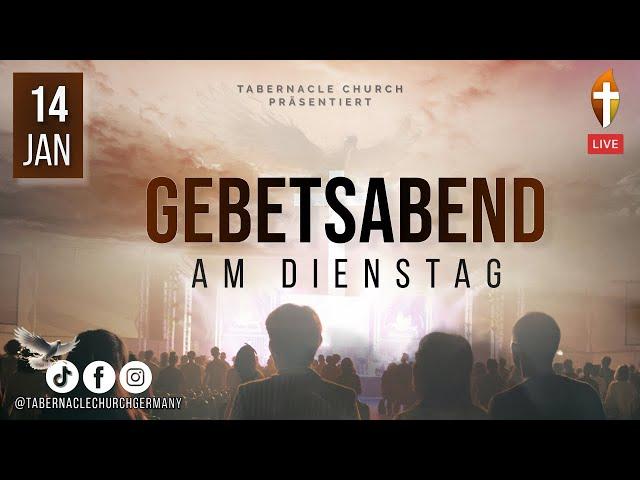 Kraftvolles Gebet in der Gegenwart Gottes am Abend – 14. Januar 2025 in Mannheim auf Deutsch LIVE