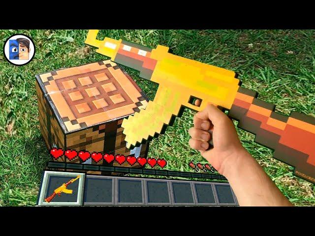 Minecraft in Real Life POV MOVIE - Realistic Crafting Real Texture Pack