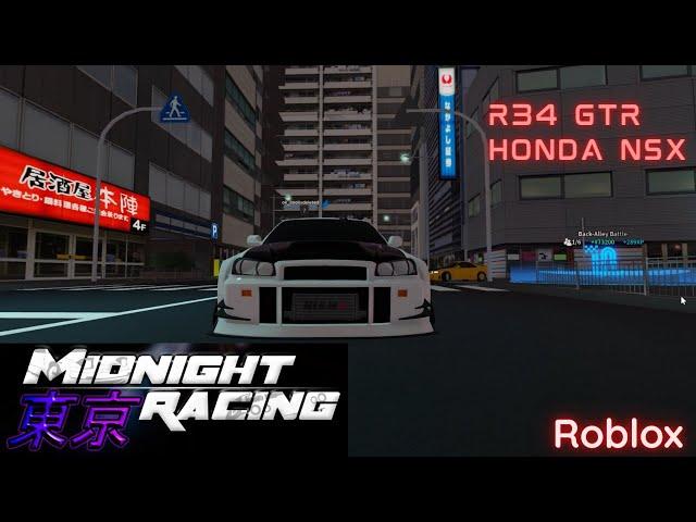 SIMWOLF VR reviews Midnight Racing: Tokyo on Roblox. Nissan R34 GTR and Honda NSX JDM Tuner