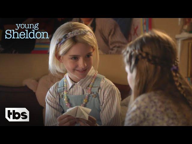 Young Sheldon: Paige Plays With Missy At A Sleepover (Season 2 Episode 10 Clip) | TBS