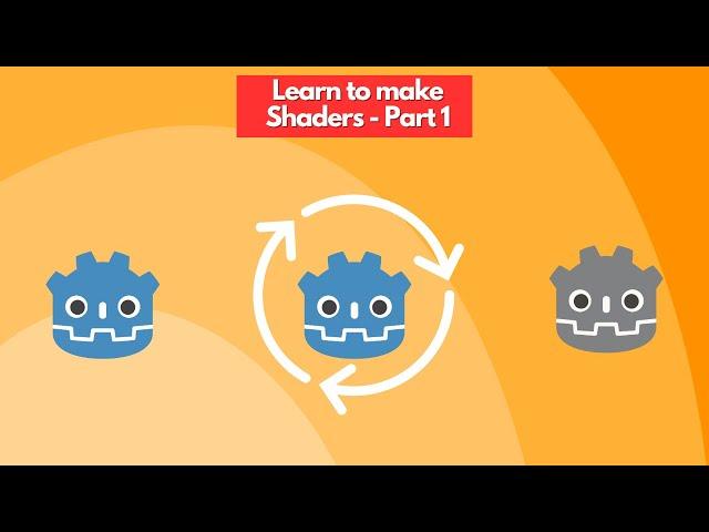 Shaders basics in Godot 4 - #1 Grayscale and Circular shaders. Shader Visual Editor.
