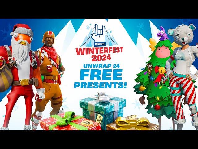 Fortnite Winterfest 2024 (FREE PRESENTS)