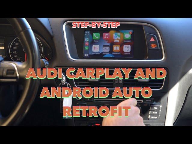 Audi A4 A5 Q5 Q5 Allroad CarPlay, Android Auto, Backup camera retrofit installation tutorial