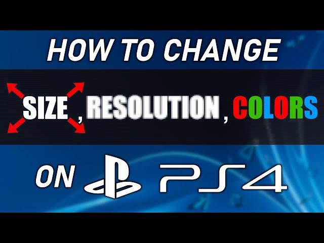 How to change PS4 video settings like screen size, resolution and color range! | SCG 2020