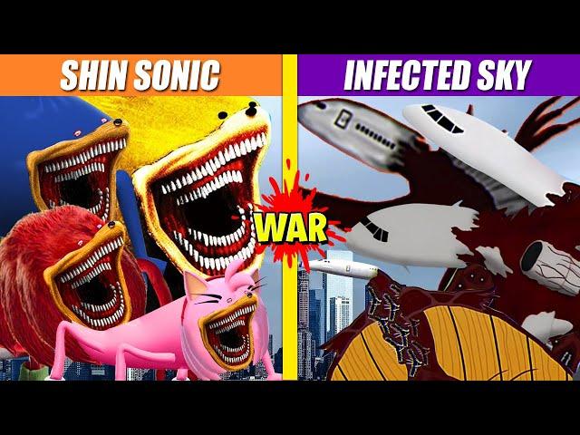 Shin Sonic vs Infected Sky Turf War | SPORE