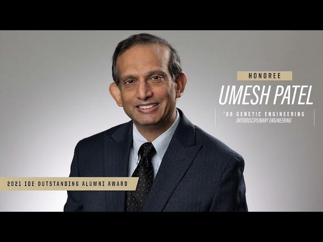 2021 IDE Outstanding Alumni Award Presention: Dr. Umesh Patel